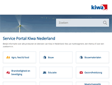 Tablet Screenshot of diensten.kiwa.nl